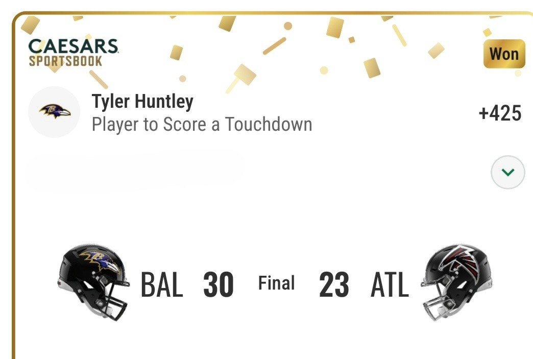 Tyler Huntley — touchdown