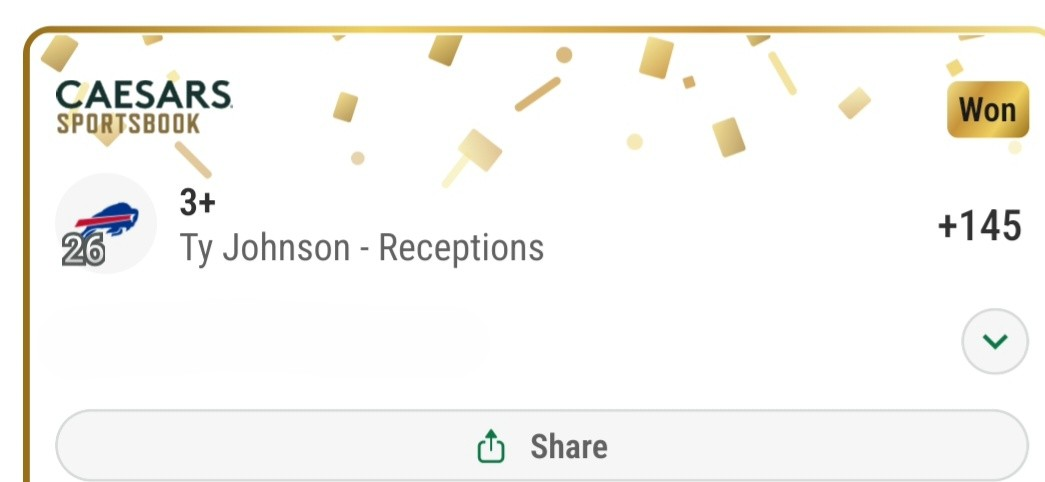 Ty Johnson — 3+ receptions