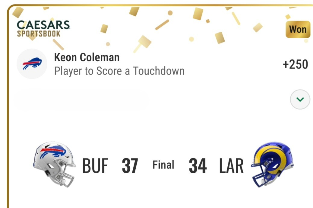 Keon Coleman — touchdown